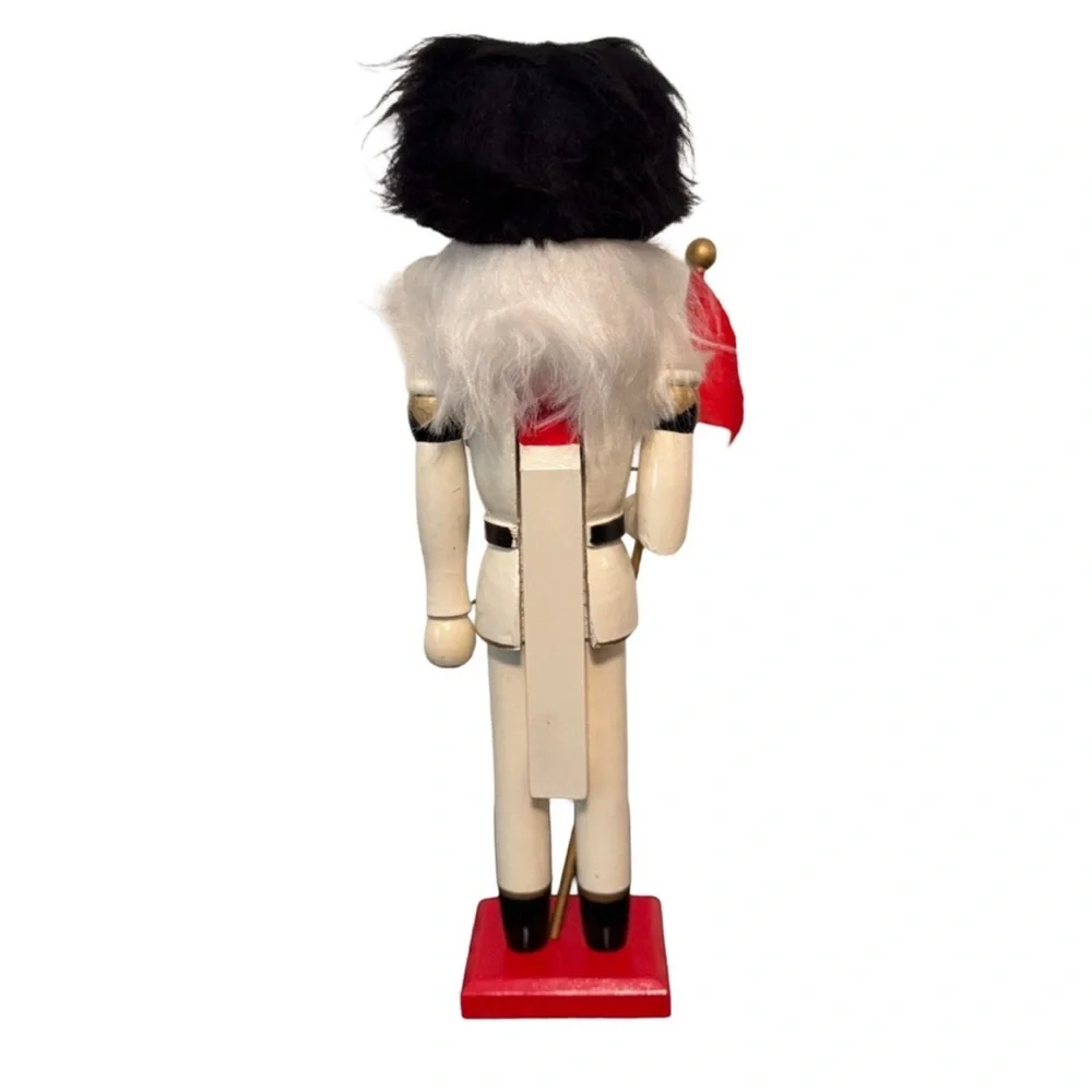 Vintage Nutcracker Soldier with Red Flag